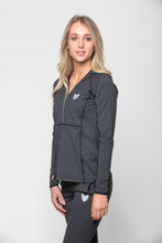 Load image into Gallery viewer, Fitted 1/2 zip hoodie - Charcoal