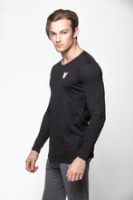Load image into Gallery viewer, Scoop Neck Long Sleeve - Black