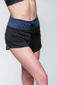 Two tone shorts - Blue and Black