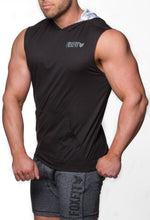 Load image into Gallery viewer, Ultra Light Weight Summer Sleeveless Hoodie - Black