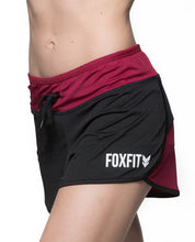 Load image into Gallery viewer, Two tone shorts - Maroon and Black